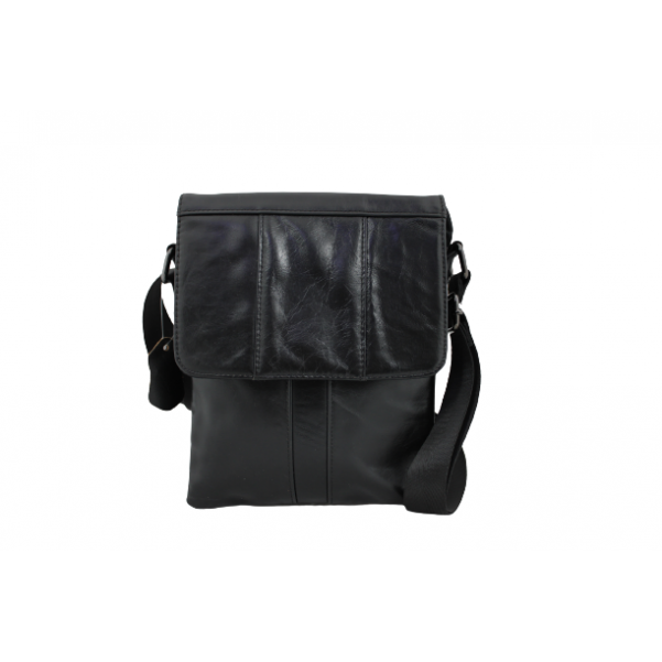 Мъжка чанта от естествена кожа цвят черен код:100605