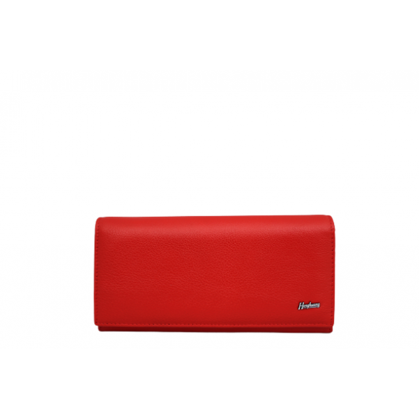 Дамски портфейл естествена кожа цвят червен  код:90026