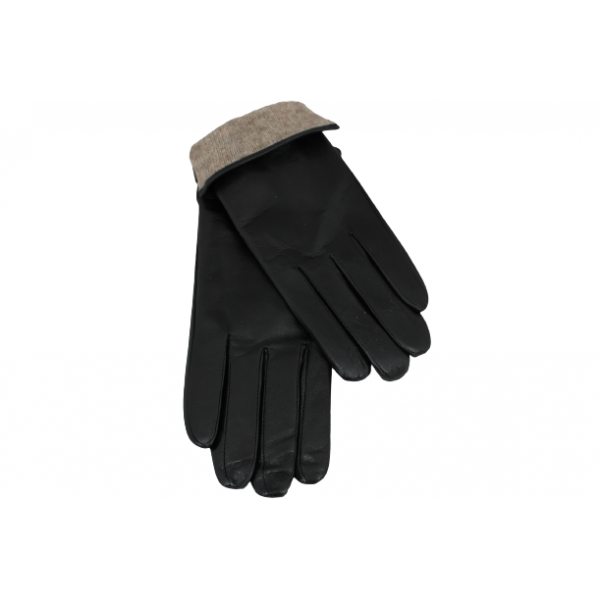Дамска ръкавици от естествена кожа цвят Черен код:90052