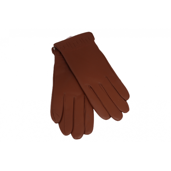 Дамска ръкавици от естествена кожа цвят кафяв код:90054