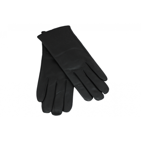 Дамска ръкавици от естествена кожа цвят черен код:90053
