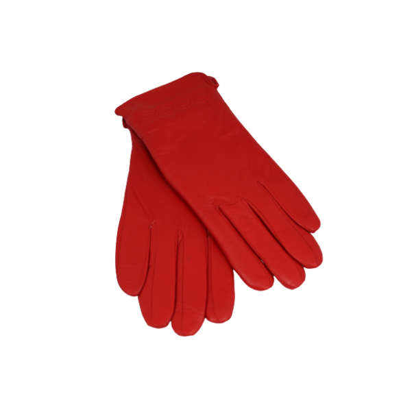 Дамска ръкавици от естествена кожа цвят червен код:90056