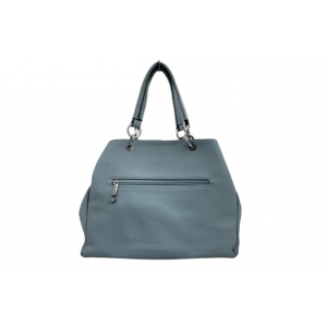 Дамска чанта от Еко  кожа цвят небесно син код:100241