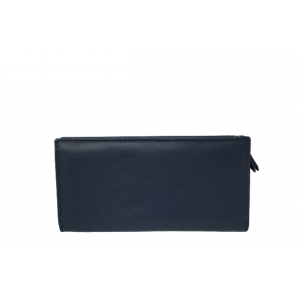 Дамски портфейл естествена кожа цвят тъмно син код:90025