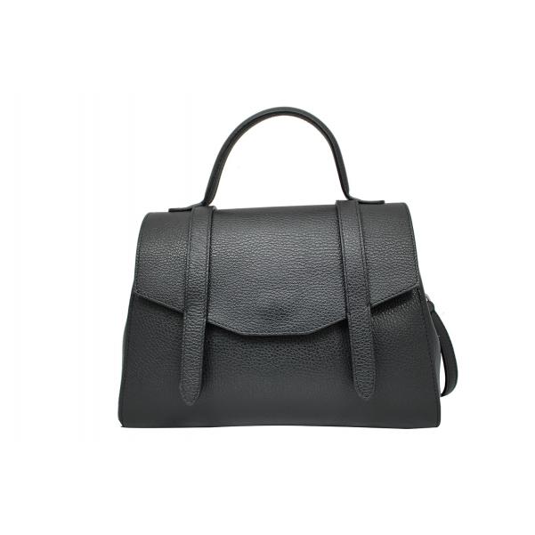 Дамска Чанта от Естествена кожа цвят черен