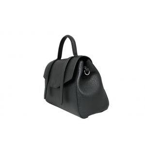 Дамска Чанта от Естествена кожа цвят черен