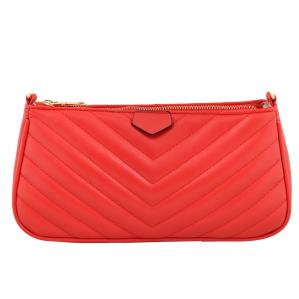 Дамска Чанта от Еко Кожа цвят червен плюс подвижно портмоне
