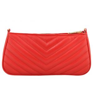 Дамска Чанта от Еко Кожа цвят червен плюс подвижно портмоне