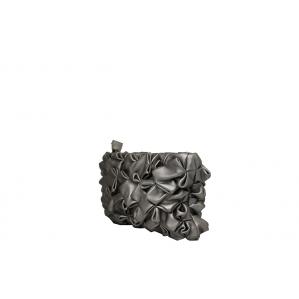 Дамска Чанта от Еко Кожа цвят перлено сребро