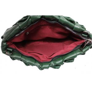 Дамска Чанта от Еко Кожа цвят тъмно зелен