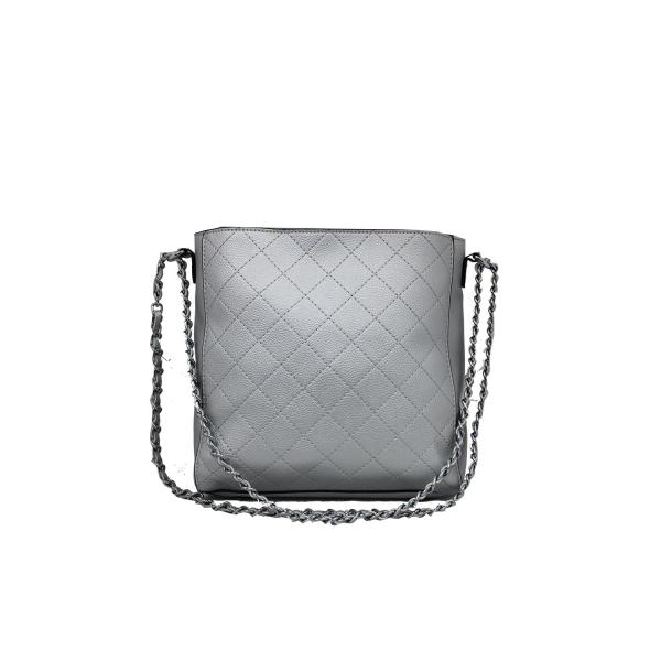 Дамска Чанта от Еко Кожа цвят сребро