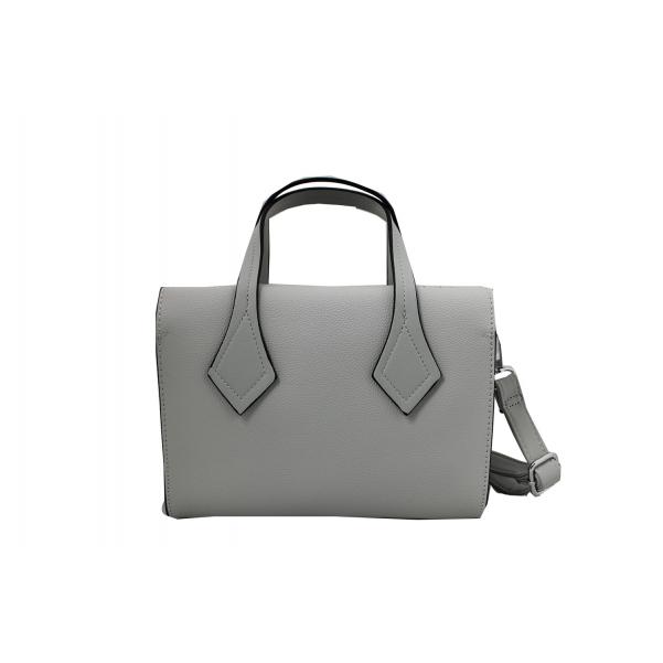 Дамска Чанта от Еко Кожа цвят млечно сиво