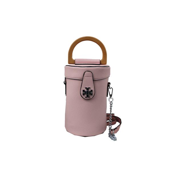 Екстравагантна малка Дамска Чанта от Еко Кожа цвят розов